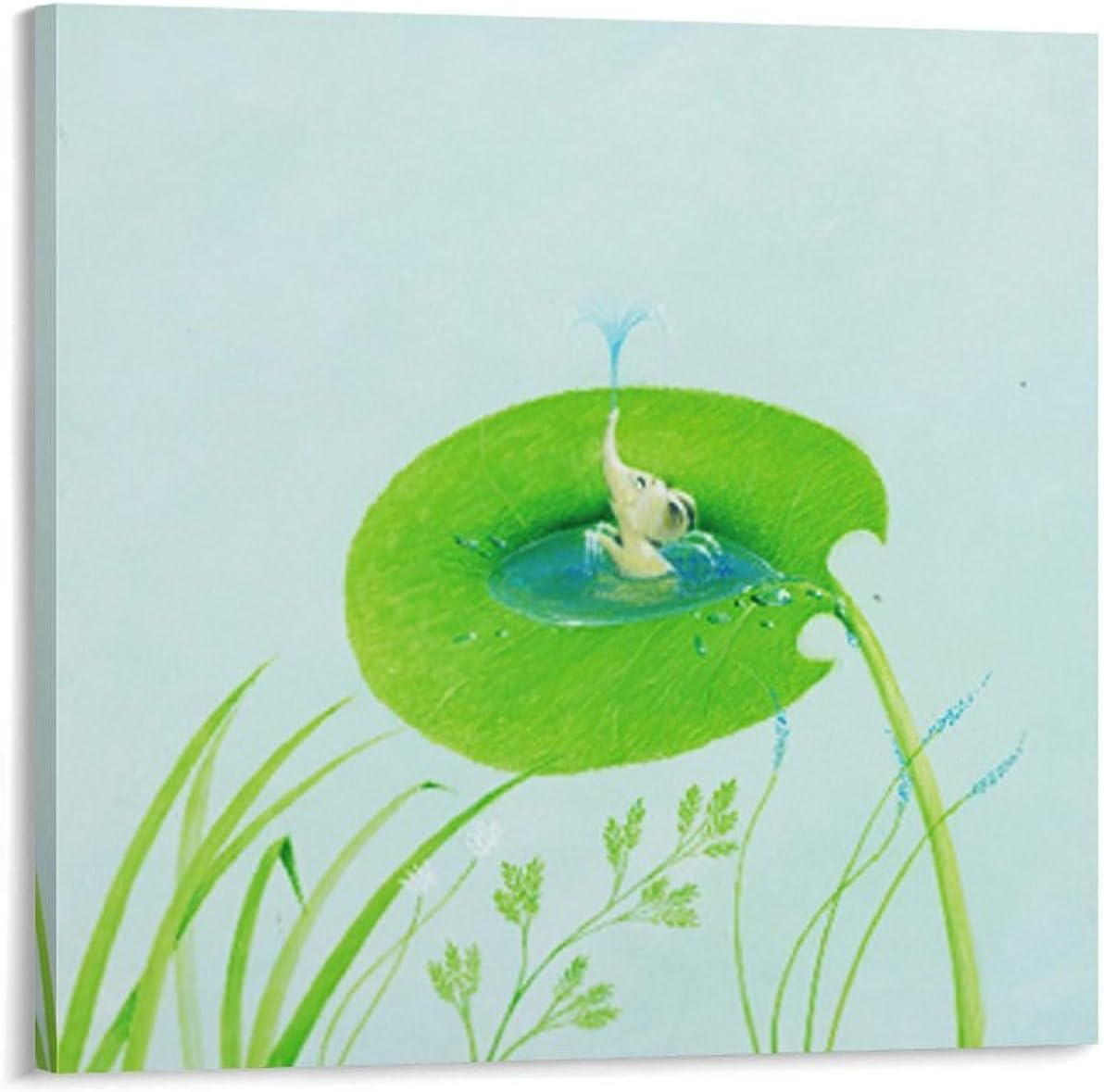 葉祥明(Orange Forest)585/S800額付き 絵画 版画 葉 祥明