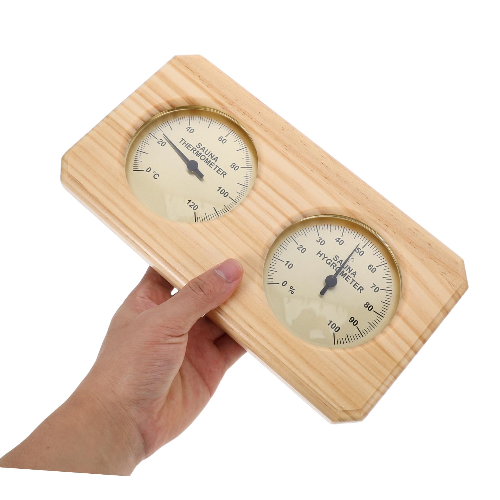 Indoor Sauna Thermometer Hygrometer Aus Holz Präziser Temperatur Und Feuchtigkeitsmesser Für Sauna Und Dampfbäder Wandmontage Hohe Temperaturbeständigkeit Elegantes Design