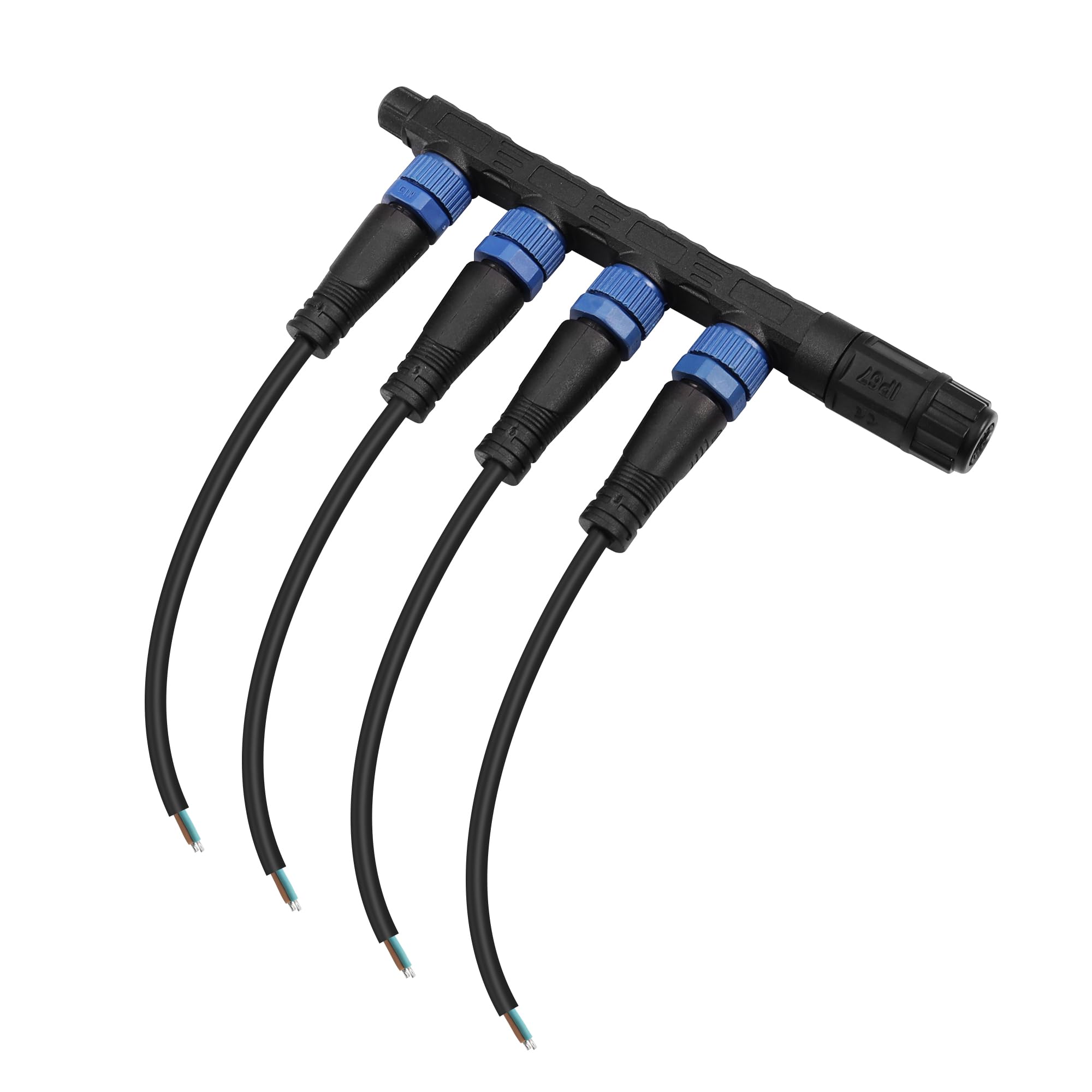 Connettore Impermeabile IP67 M15 4 Vie - Per Luci LED Esterne E Impianti Elettrici