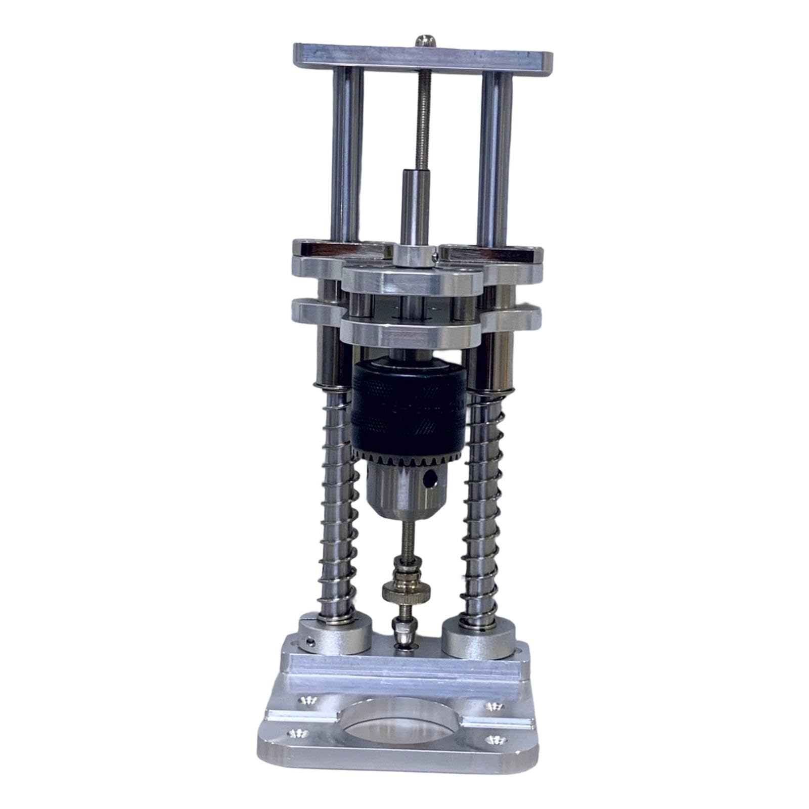 Generic Guía Vertical de Taladro Soporte Estable Herramienta Auxiliar Precisión Instalación Sencilla Aluminio Aleación Diseño Compacto Adecuado para Taller
