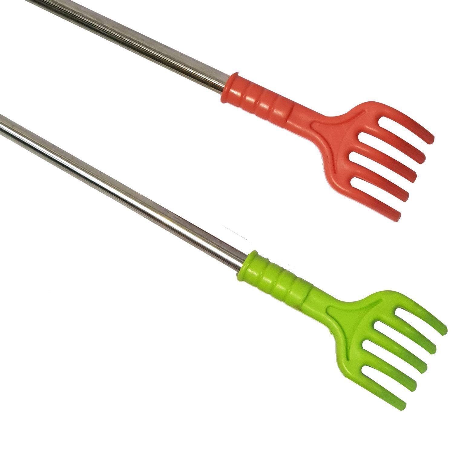 Krishna Collection Pack of 2 khujali Hand Plastic Manual Back Scratcher/ Back Massager Itching Stick, Multicolor