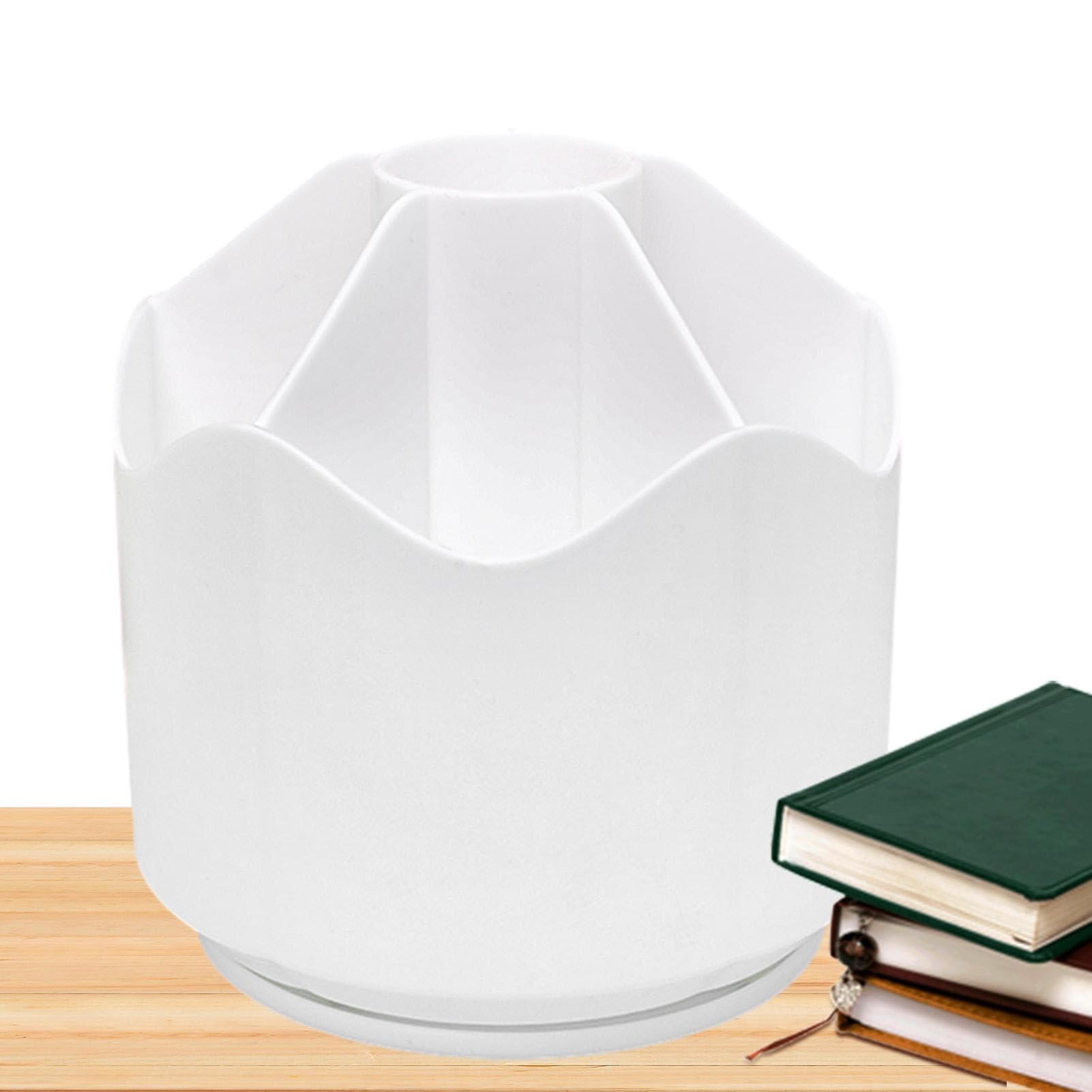 TONGFENG Desk Holder – Stationary Rotating Desk Organiser for Pens, Brushes, School, Home, Offices