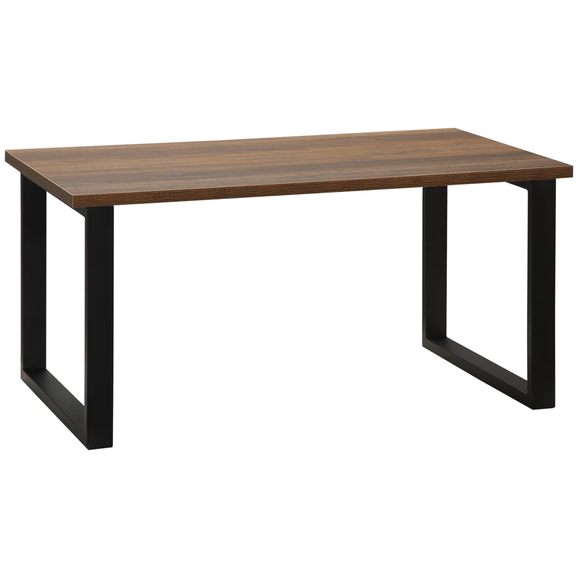 HOMCOM Table Basse Rectangulaire Table de Salon Pied Métal 100x60x50 cm