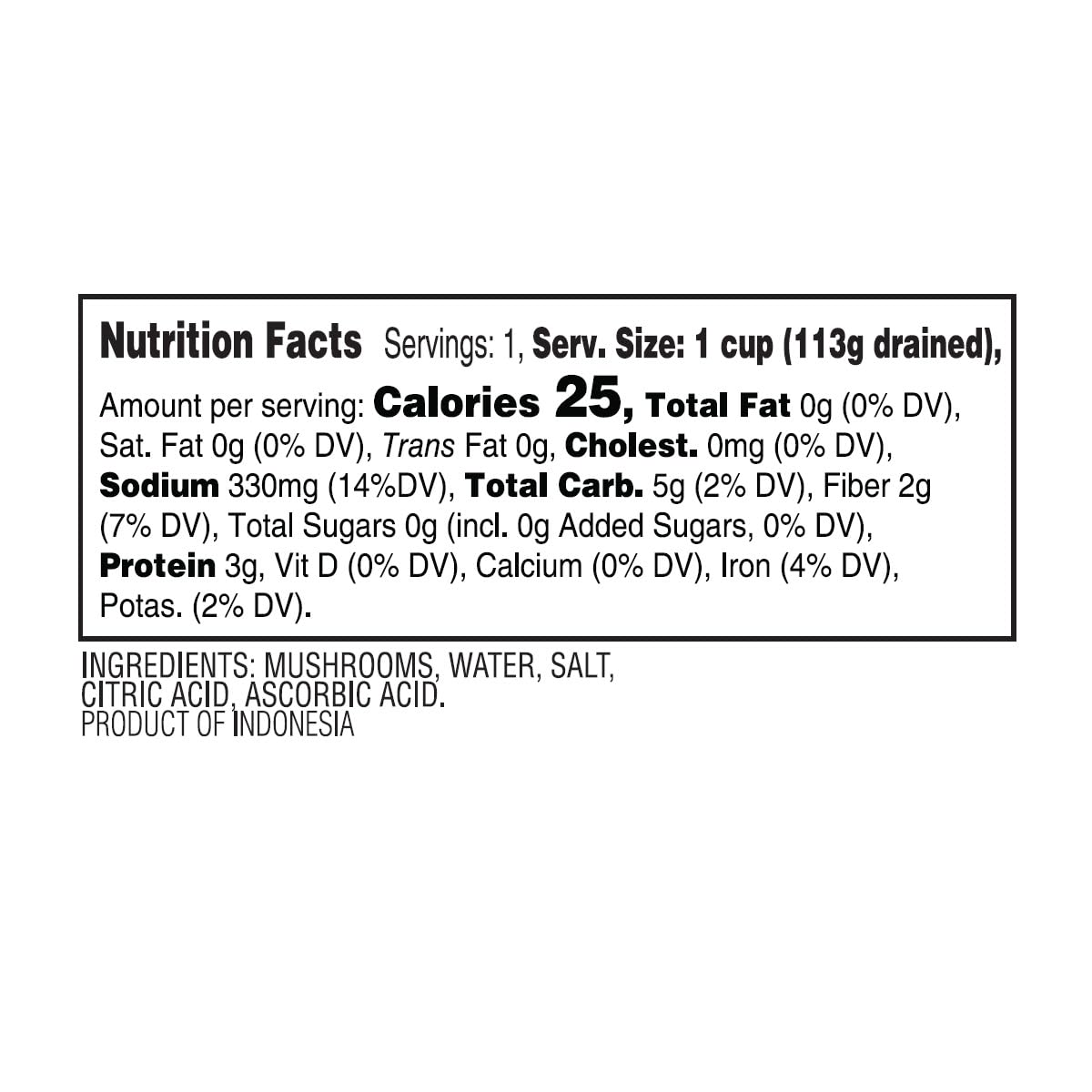 MW Polar Mushrooms, Sliced, 4oz (Pack of 12)