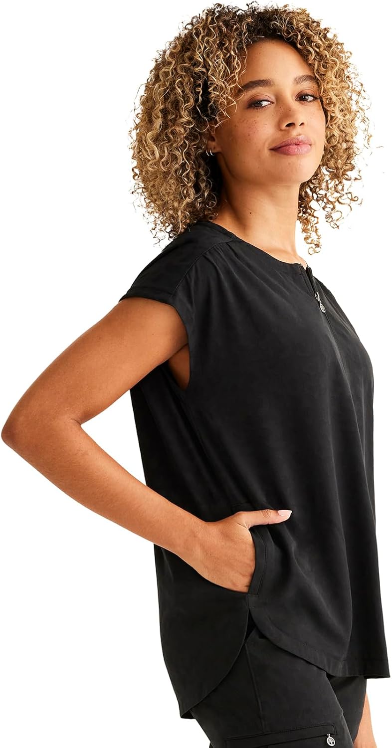 Healing Hands Scrubs for Women Jayden Scrub Top with 2 Pockets, Round Neck, Moisture Wicking and 360° Stretch Fabric HH602 - Image 4