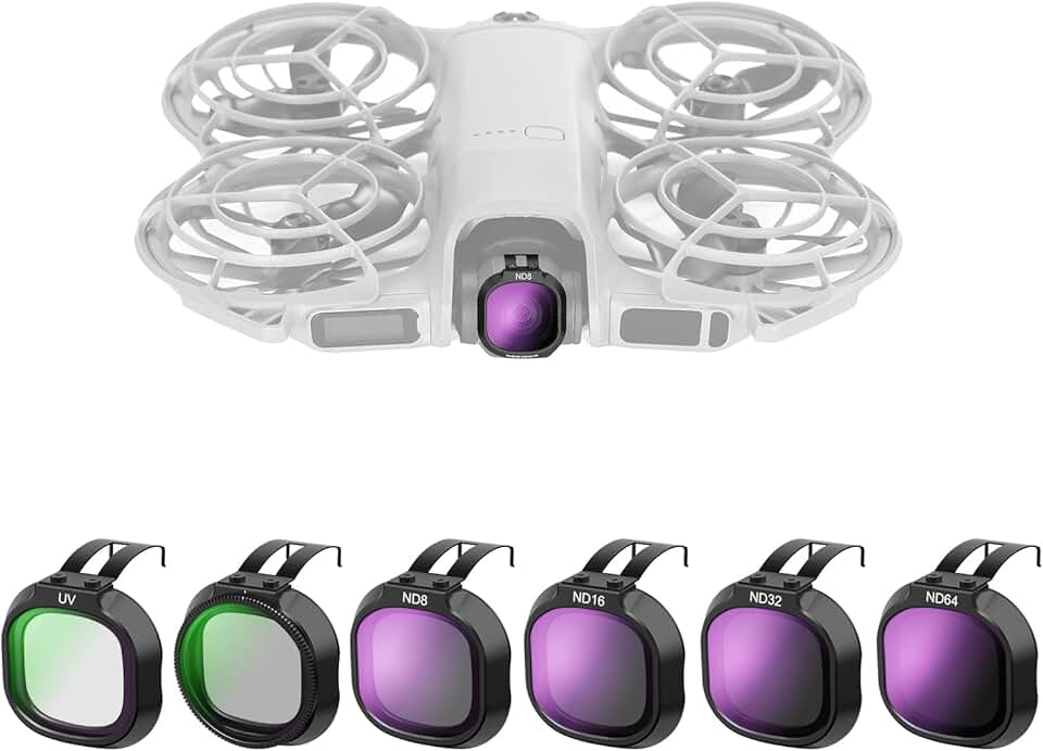 UV + CPL + ND Filter Set Compatible with DJI NEO 2 Only, 6 P
