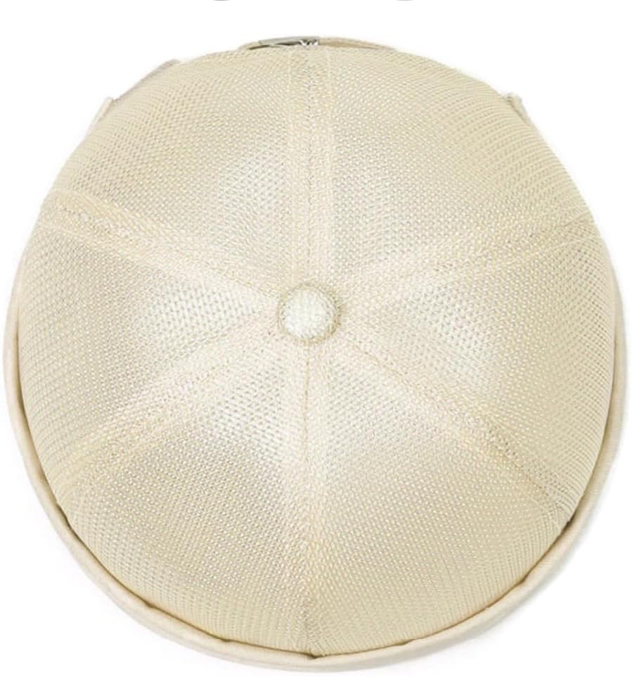 Mens Mesh Brimless Cap with No Brim, Summer Docker Cap Beanie Hat Flip Sailor Skullcap Breathable - Image 3