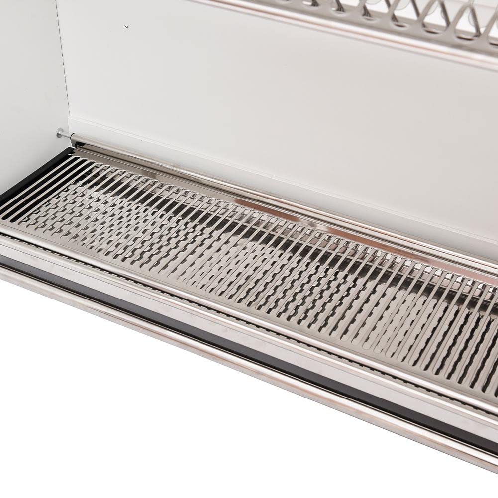 Shally Dogan Pensile Scolapiatti con Vassoio Salvagoccia da Cucina, Mobile a Parete in Legno Resistente, Armadio Sospeso con Due Ante e Due Ripiani, Dimensioni 80 x 32 x 72H cm (Bianco)