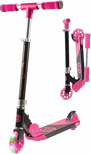 Miniatura 1 de Patinete para niños de 6 a 12 años CORE Foldy Kids Scooter, Kick Scooter, 2 ruedas LED iluminadas, scooter fácil plegable, manillar de 3 alturas