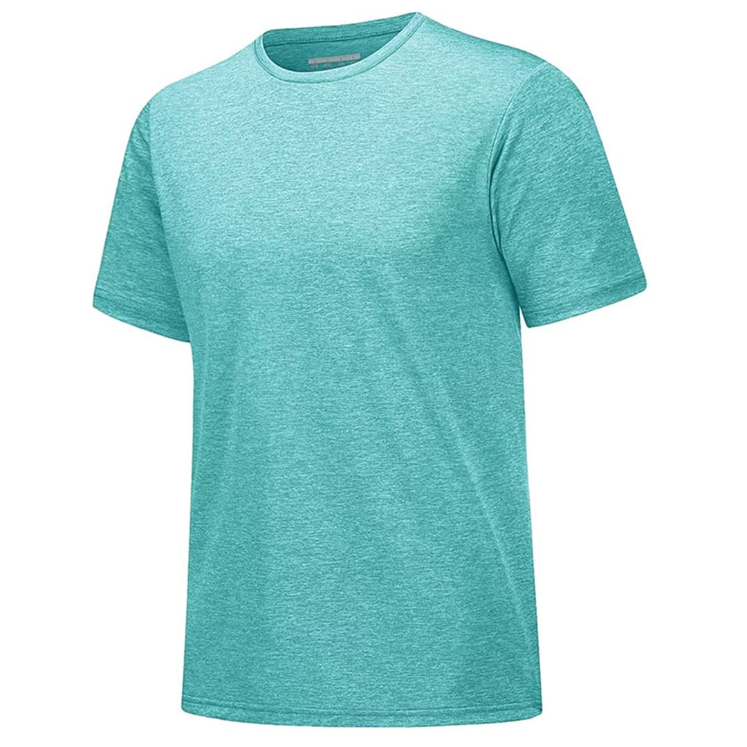 T-shirt de sport hommes pour course à pied et entraînement sous le soleil d'été