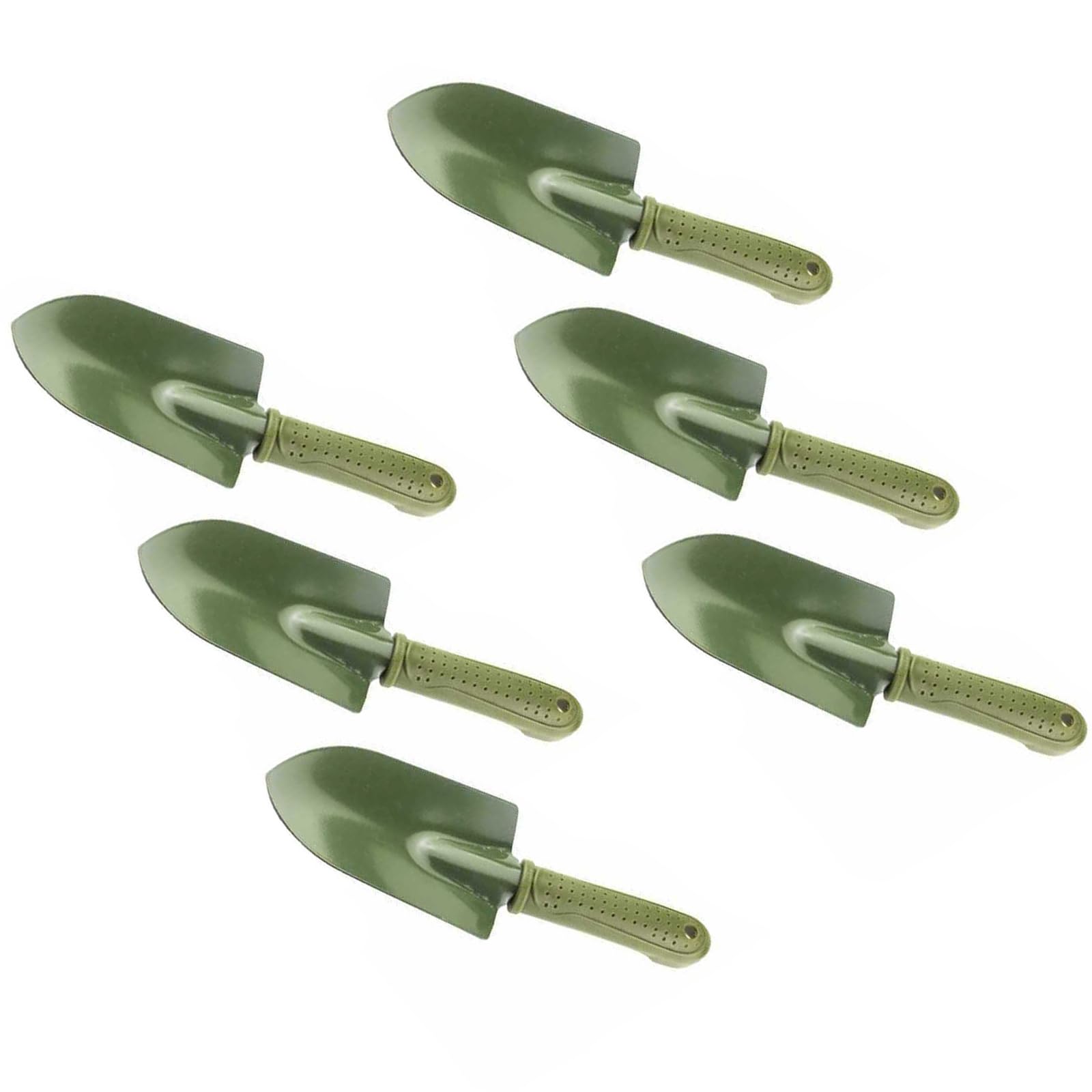 Kaccde Wide Shovel Ergonomic Essential Garden Tool Trowel And Scoops Combo For Vegetable Digging Planting Mixing Effective Soil Aeration 6Pcs Multipurpose Garden Spoon