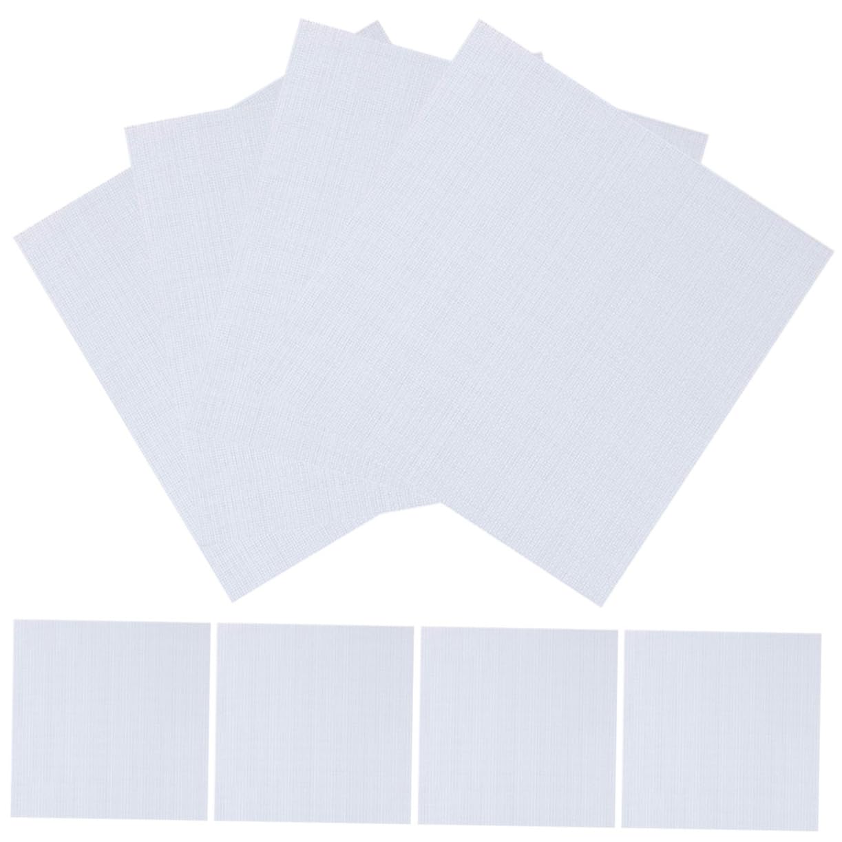 HOMSFOU Embroidery Gridding Fabric 14ct Cross Stitch Cloth DIY Embroidery Fabrics Soft Polyester for Craft Creations