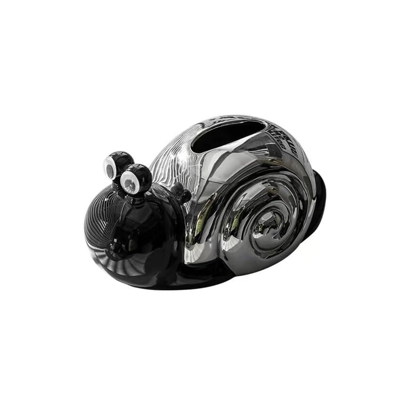 Boîte à mouchoirs céramique escargot pour décorer une salle de bain moderne