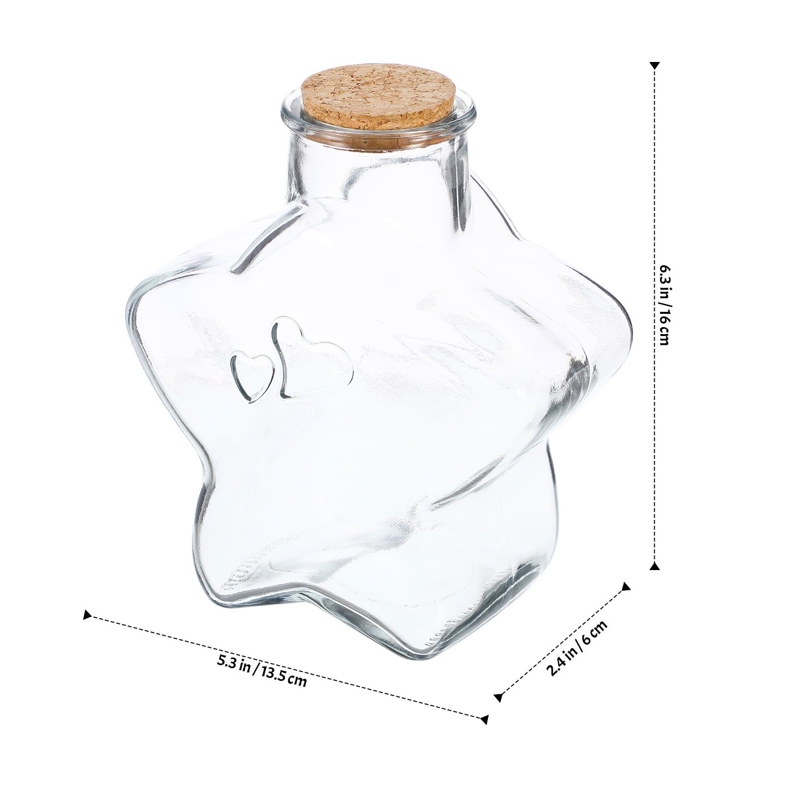 Abaodam Tiras de Papel para Origami de Estrella Degradado Morado con Botella de Cristal para Deseos, Kit de Manualidades Diy, Obsequio Romántico para Cumpleaños y Decoración Infantil
