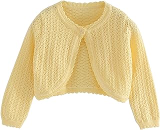 Cárdigan de manga larga con encaje para niños y niñas, para primavera/verano, color liso, para cumpleaños, escuela, Toga