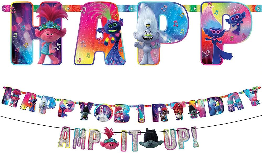 free printable trolls birthday banner off 65 canerofset com