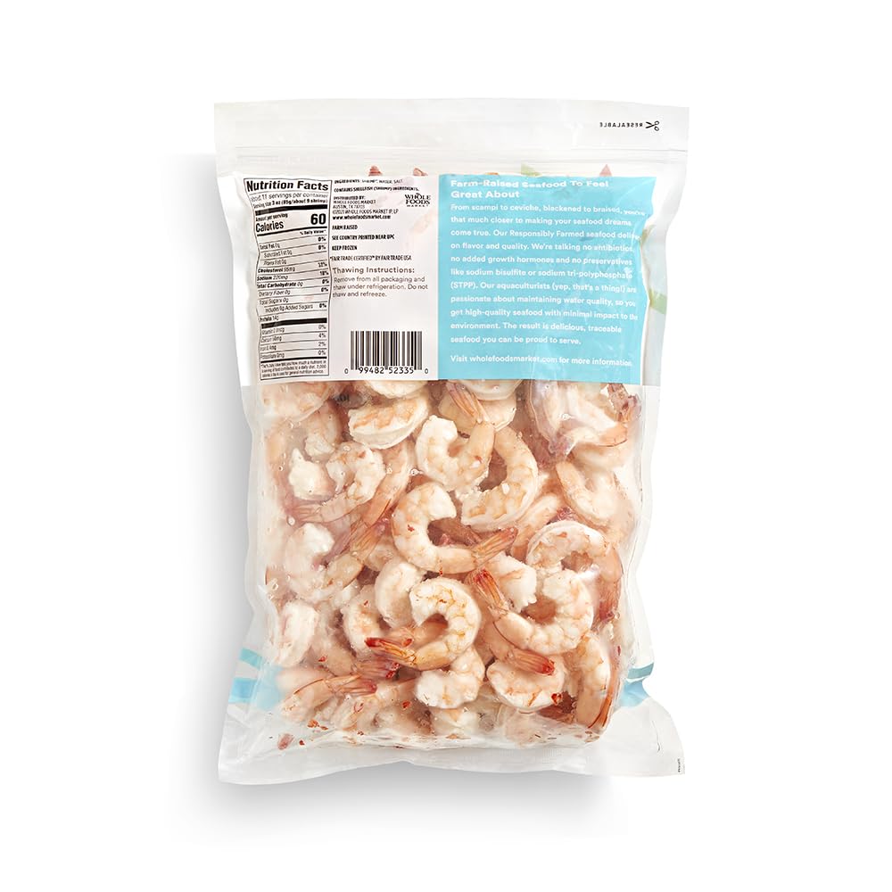 Amazon.com: 365 by Whole Foods Market 41/55 Shrimp Club Pack, 32