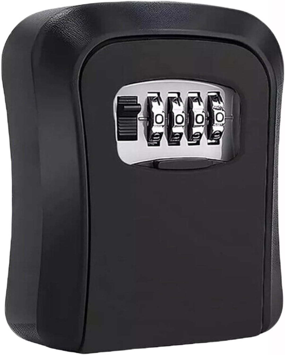 Key Safe Wall Mounted Lockbox 4-Digit Key Lock Box Secure Storage key safe Ideal for Home, Easy Access, Office & Outdoor Use Black