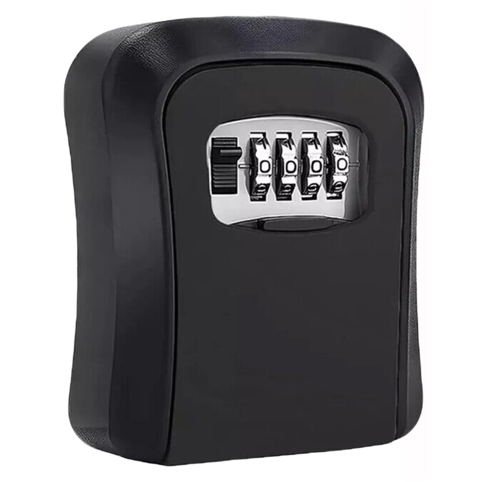 Key Safe Wall Mounted Lockbox 4-Digit Key Lock Box Secure Storage key safe Ideal for Home, Easy Access, Office & Outdoor Use Black