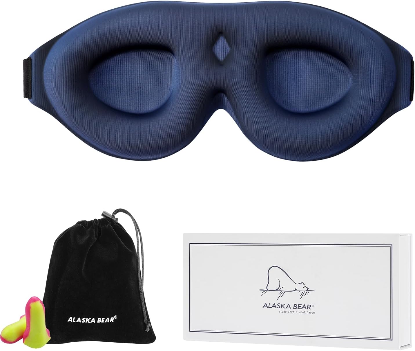 ALASKA BEAR 100% Blackout Sleep Mask