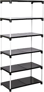YMRR® Multipurpose Portable Folding Rack for Shoes, Clothes, Books & Utility Rack, Shoe Rack Storage Organizer White Steel... Price In India