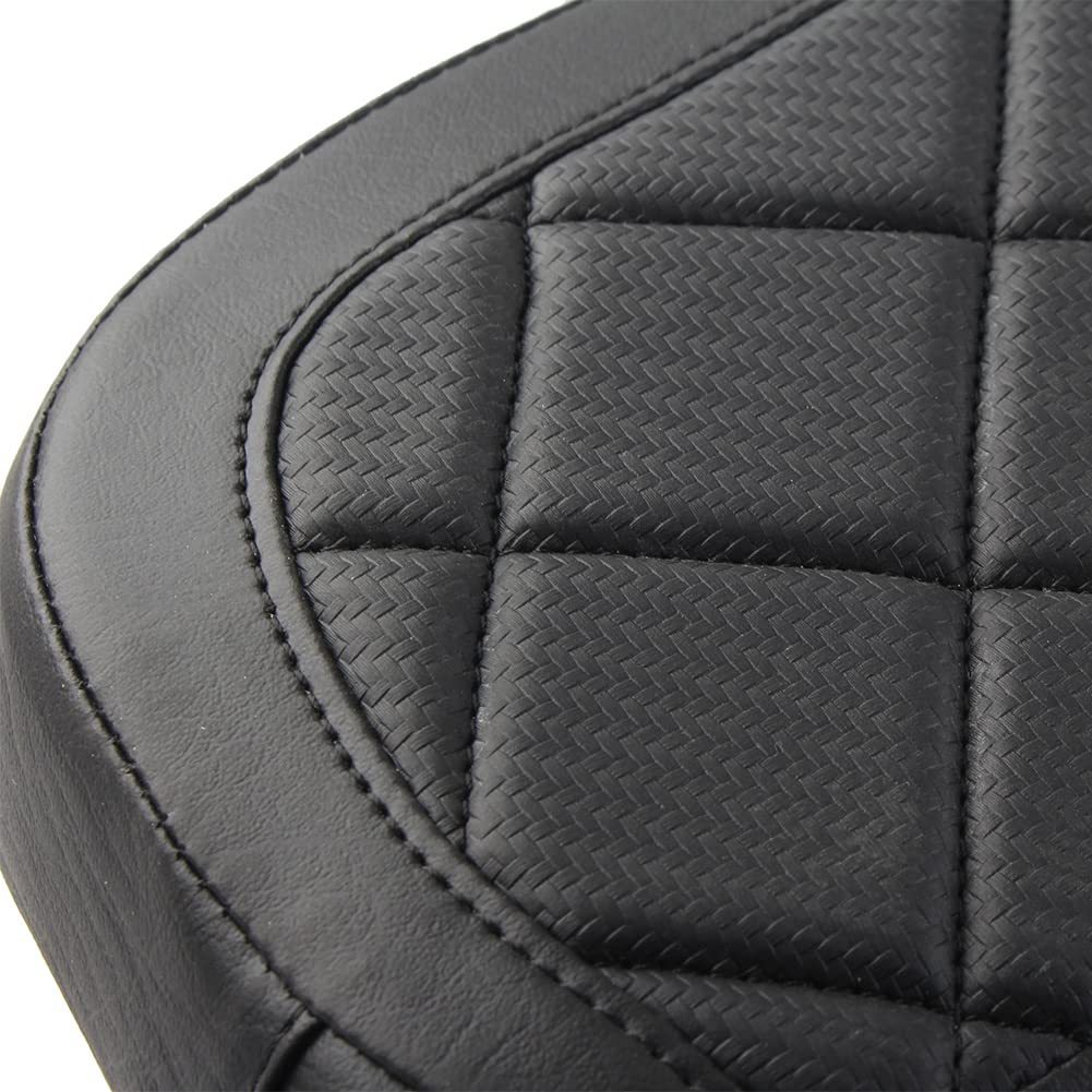 FSFYUK Almohadilla de respaldo para conductor delantero para Davidson Touring CVO Street Glide Road Glide Electra Glide Ultra Limited modelos 2009-2022 2021 2018 2020, negro con costuras negras