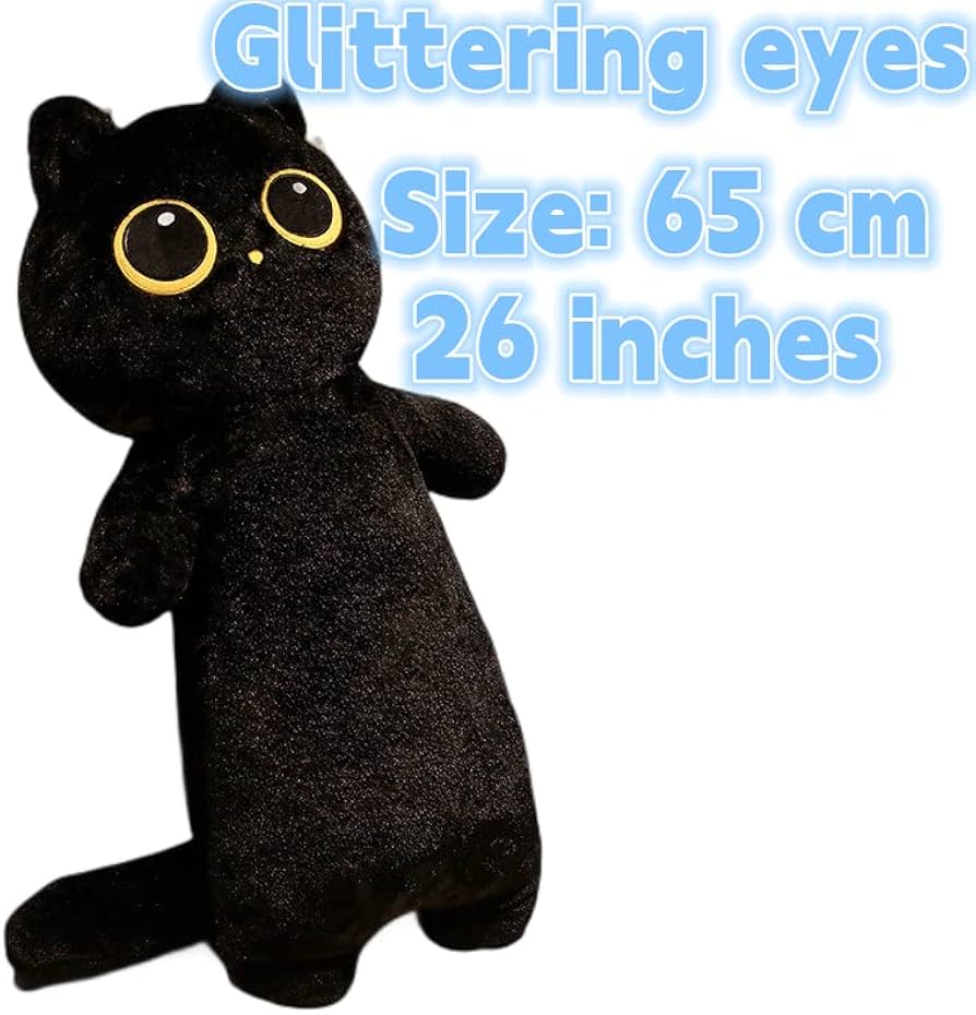 Amazon.co.jp: XIGUI ビッグアイキャット抱き枕 26インチ 猫ぬいぐるみ