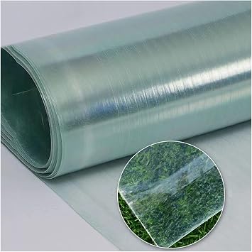 UV Protection,Polycarbonate Sheets for Greenhouses,0.8mm Roofing Transparent Insulation Daylighting Panels, Cold Frame Replacement Shed Cover,for Greenhouses Carport Size W0.5xL1m