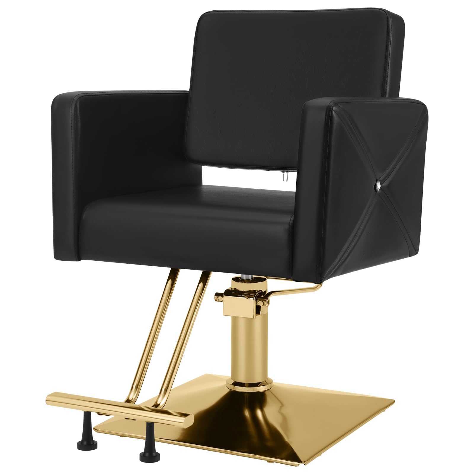 Artist hand Hair Salon Chair Black and Gold