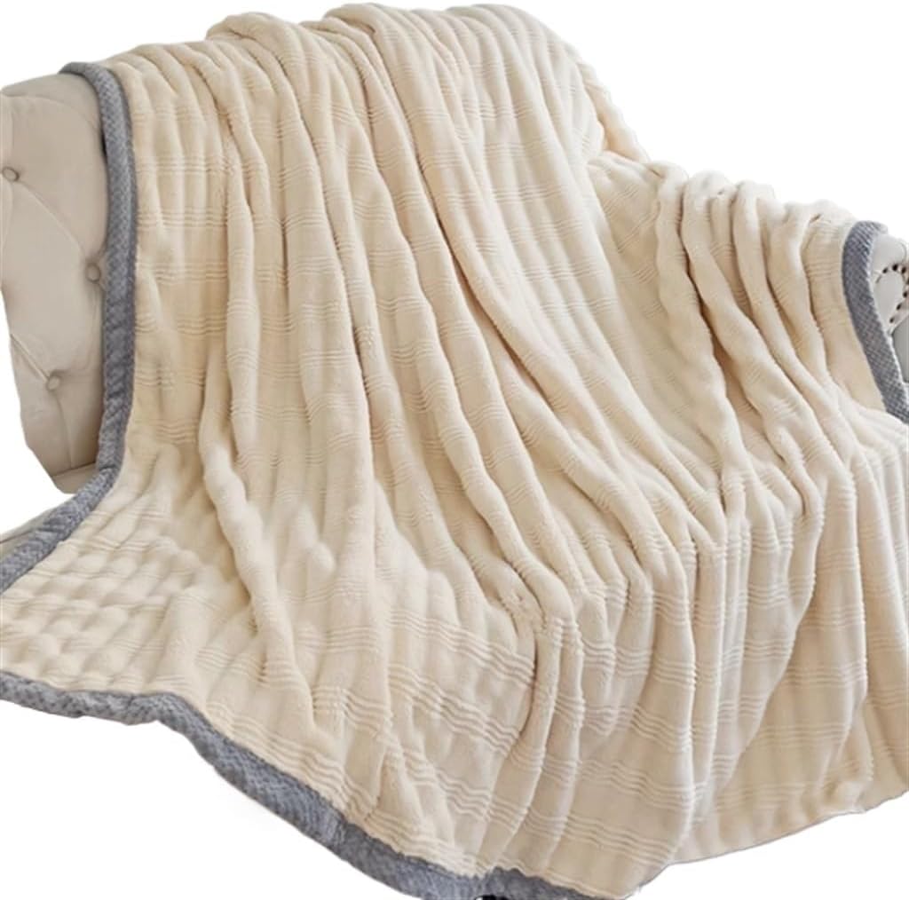 Milk Fleece Blanket Office Nap Sofa Cover Air-Conditioning Coral Small Quilt