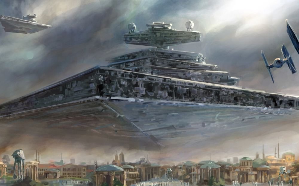 Amazon.com: Bingirl H1833 Star Wars Star Destroyer Art Print