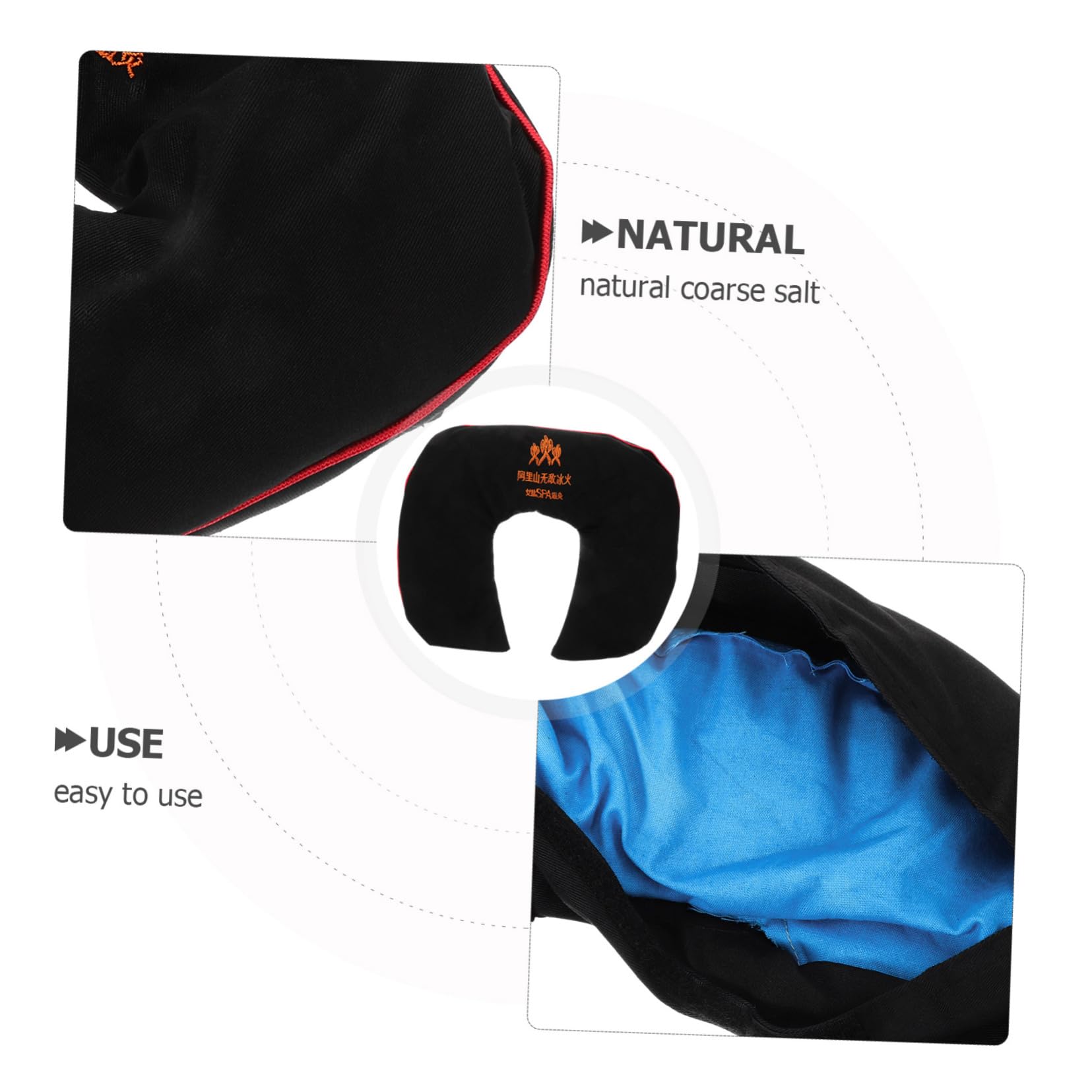 FRCOLOR Cuscino Riscaldante Sale Minerale a Collo e Schiena, Comfort Termico Rilassante, per Uso Quotidiano da Donna