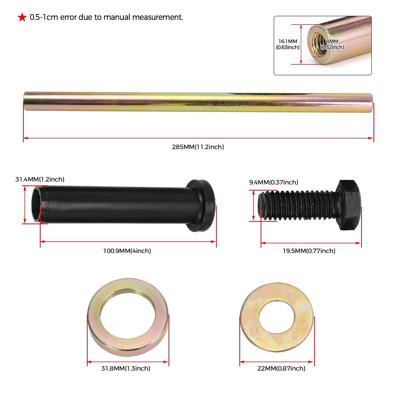 Kit De Bagues De Bras Inférieur Avant 7501093 – Compatible Polaris Sportsman, Scrambler, Trail Blazer Et Plus
