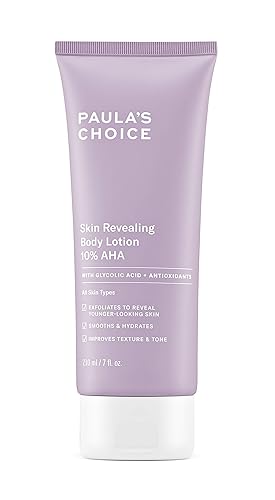Paula's Choice Skin Revealing Body Lotion 10% AHA, ácido glicólico y manteca de karité, hidratante para piel propensa a queratosis pilaris (KP), 7