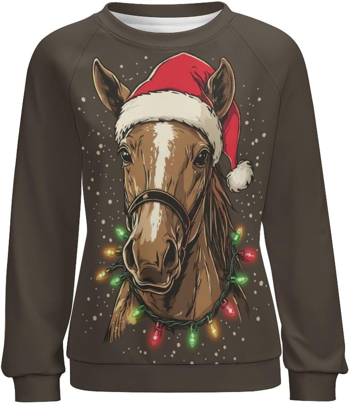 Christmas Sweatshirts For Women Holiday Pullover Crewneck Plus Size 2024 Winter Fashion Casual Funny Warm Outfits - Image 4