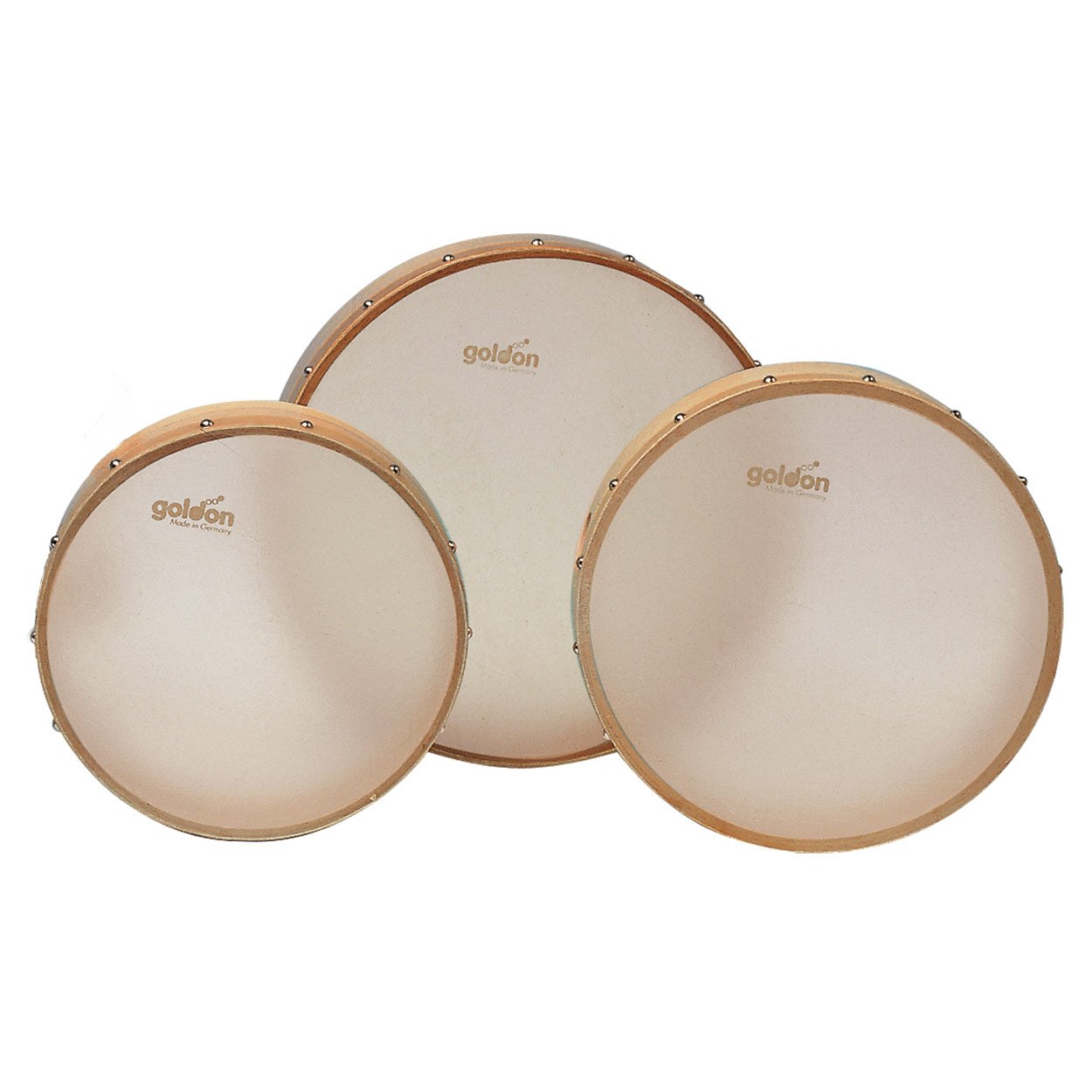 Goldon Tambourin mit Naturfell, ø 20 cm