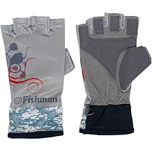 FISHMAN GB-201804 Summer 5 Fingerless Gloves Gray XL