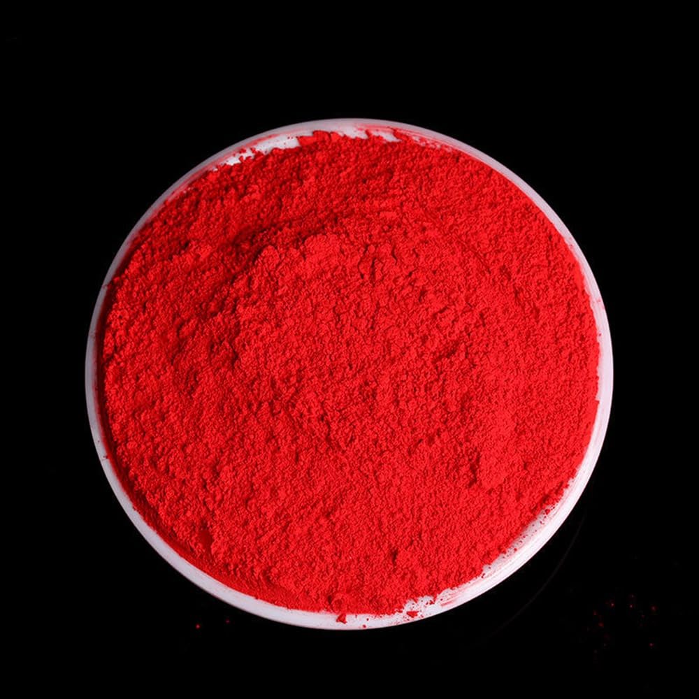 Nyzhmy Zhmyyxgs feng Shui Natural Red Sand Cinnabar Powder Crystal Pigment Powder Evil Spirit Charm 300 mesh Very fine Powder (300g)