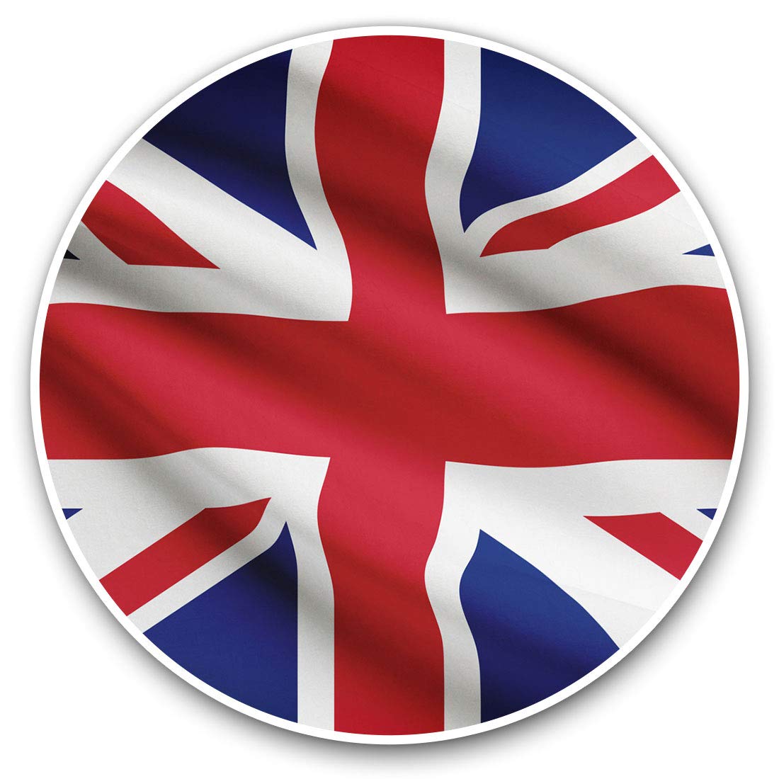 Awesome Vinyl Stickers (Set of 2) 15cm - Union Jack Flag Britain Fun Decals for Laptops,Tablets,Luggage,Scrap Booking,Fridges #15601