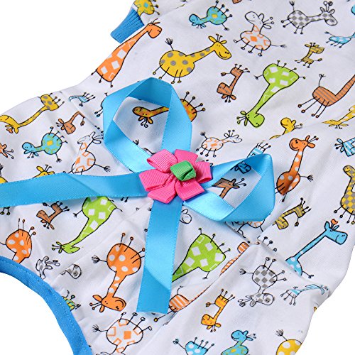 Pet Dog Clothes Pajamas Coat Jumpsuit,3Color 4 Sizes #TOP4