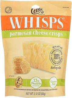 Cello Whisps Parmesan Cheese Crisps, 2.12 Ounce - 12 per case.