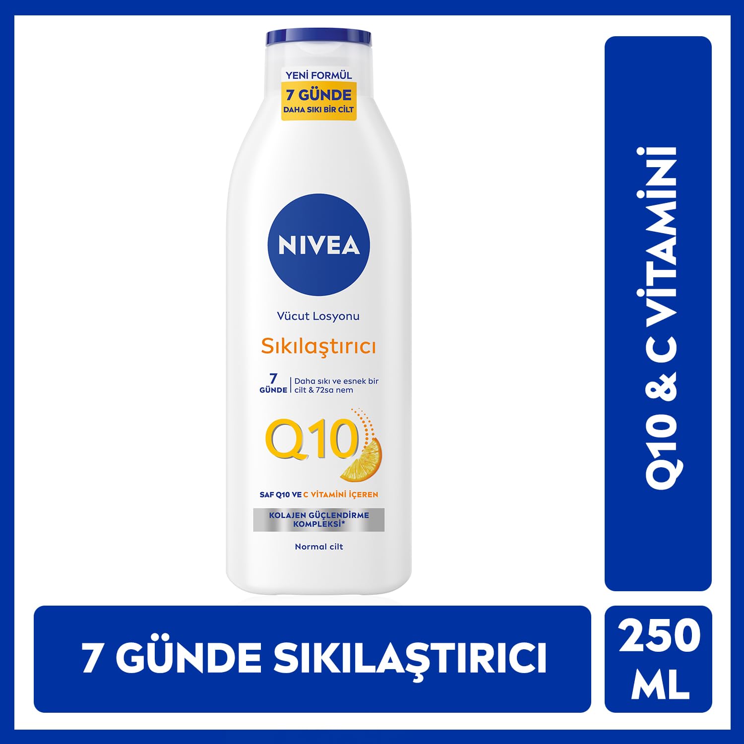 NIVEA Q10 Power Kırışıklık Karşıtı SPF 30 Gündüz Yüz Bakım Kremi 50 ml ve Q10 Kırışıklık Karşıtı Gece Bakım Kremi 50ml ve Sıkılaştırıcı Vücut Losyonu 250 ml