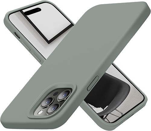 Cordking Funda para iPhone 14 Pro Max, silicona líquida de alta calidad a prueba de golpes para iPhone 14 ProMax con forro de microfibra suave