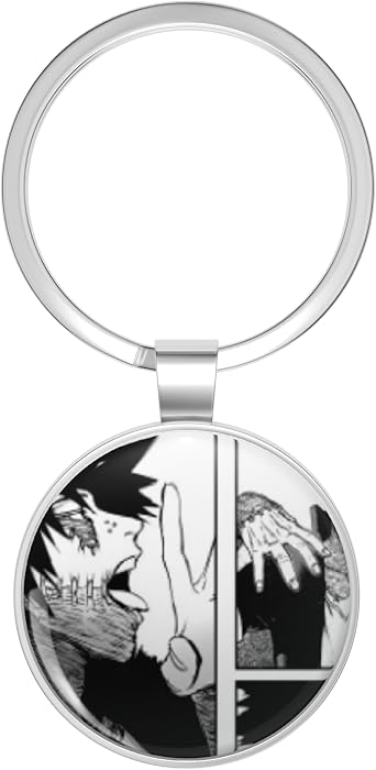 Dabi villain Key Chain Stainless Steel Keychain with Ring