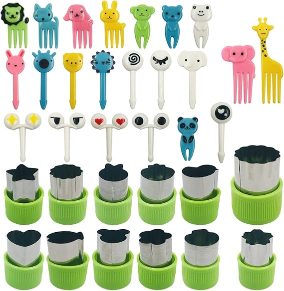 12 Pcs Mini Cookie Cutters, AIFUDA Small Cookie Cutters Food Shape