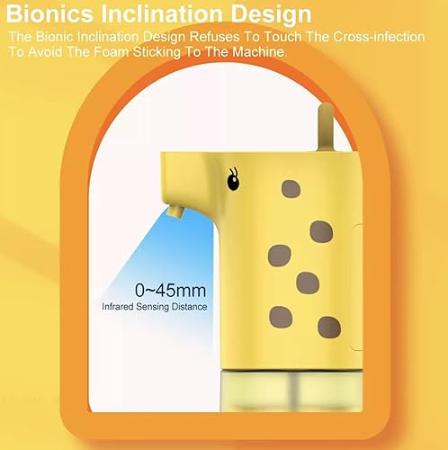 Miniatura 6 de Ducha Lavavajillas Gel Espuma Lavado a mano Jabón Dispensador Automático Auto Espuma Sensor Mano 11.8 fl oz (Amarillo)