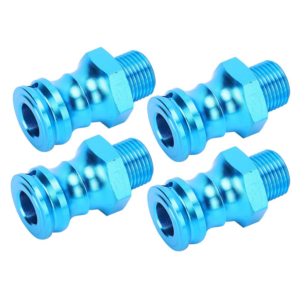 Adaptateurs De Moyeu Hexagonal 12mm à 17mm Pour Voitures RC 1/10 1/8 - 4 Pièces Alliage Aluminium, Rouge