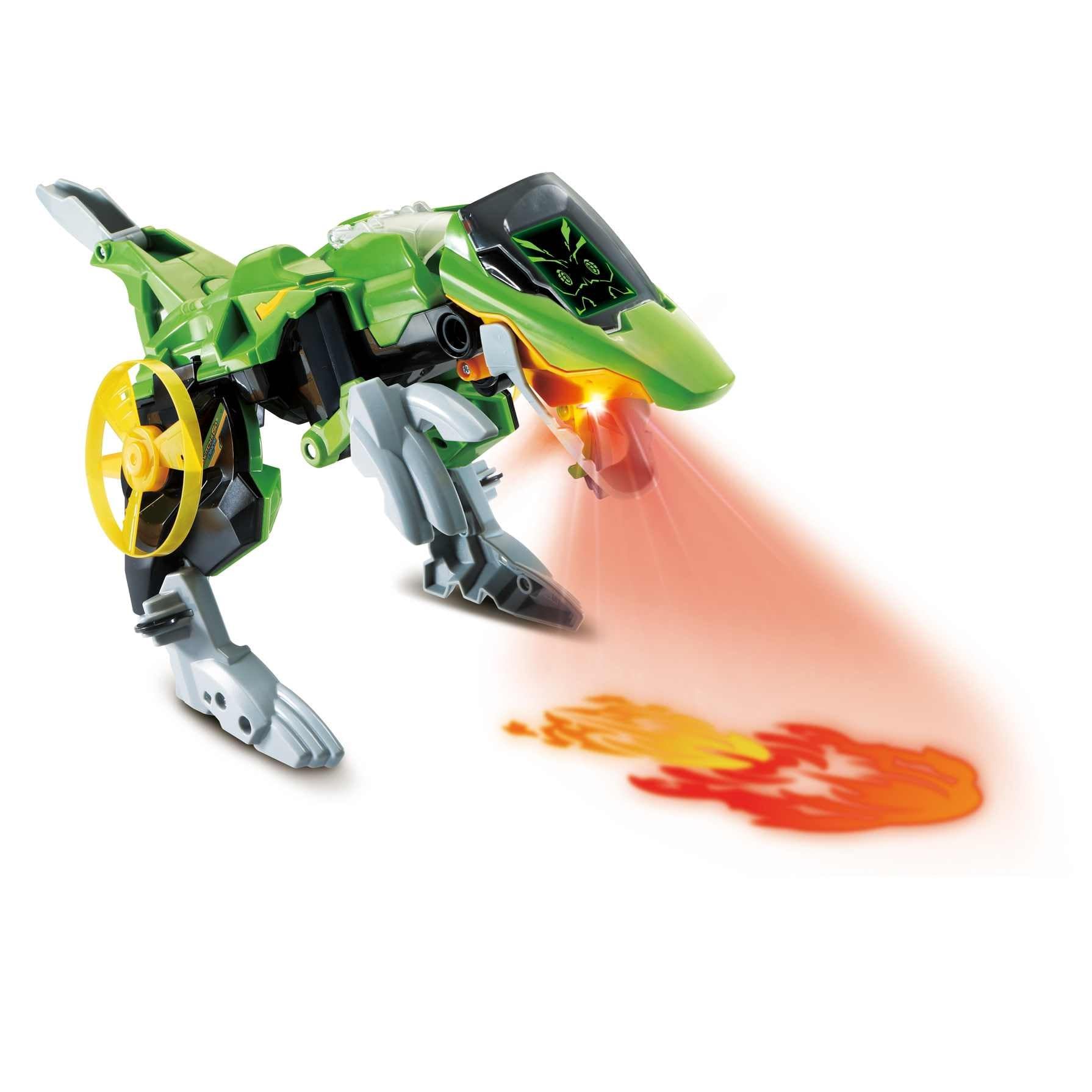 VTech Switch&Go Dinos Rotor el tericinosaurio avión de Combate | Dinosaurio Preescolar transformable para niños +3 años | Versión ESP