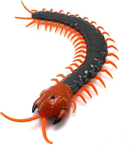 Tipmant Simulación RC Centipede Scolopendra - Vehículo realista de control remoto para automóvil, animal de insecto, juguete de broma eléctrica de