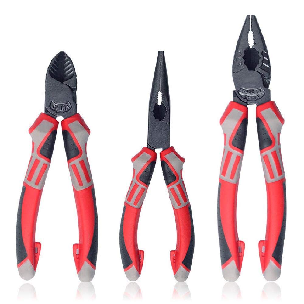 6 Piece Diagonal Cutting Pliers Set - Long Nose & Slip Joint Pliers For Automotive, Craft, DIY - View #8